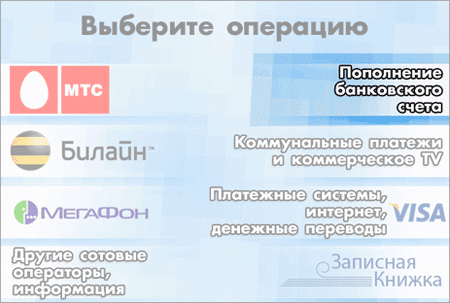 Пополнение банковского счета