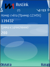 Оплата RusLink