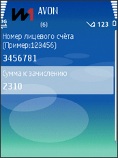 Оплата заказа Avon
