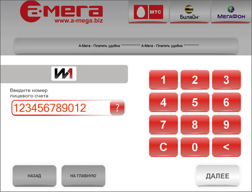 Ввод реквизитов